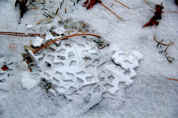 Self-made snowflake