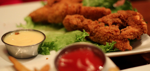 Chicken tenders et sauces