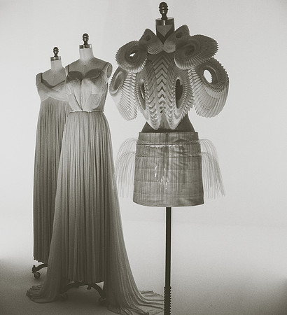 Draping (two left) | Iris van Herpen (far right)
