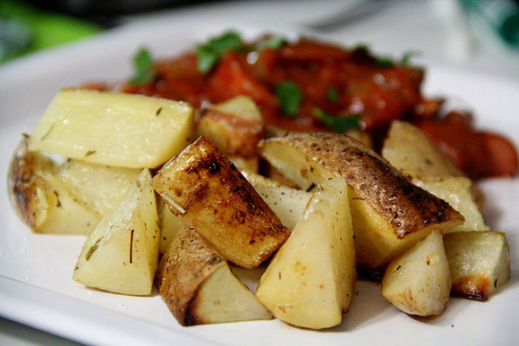Potatoes with sausage