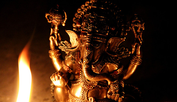 Candlelit Ganesha